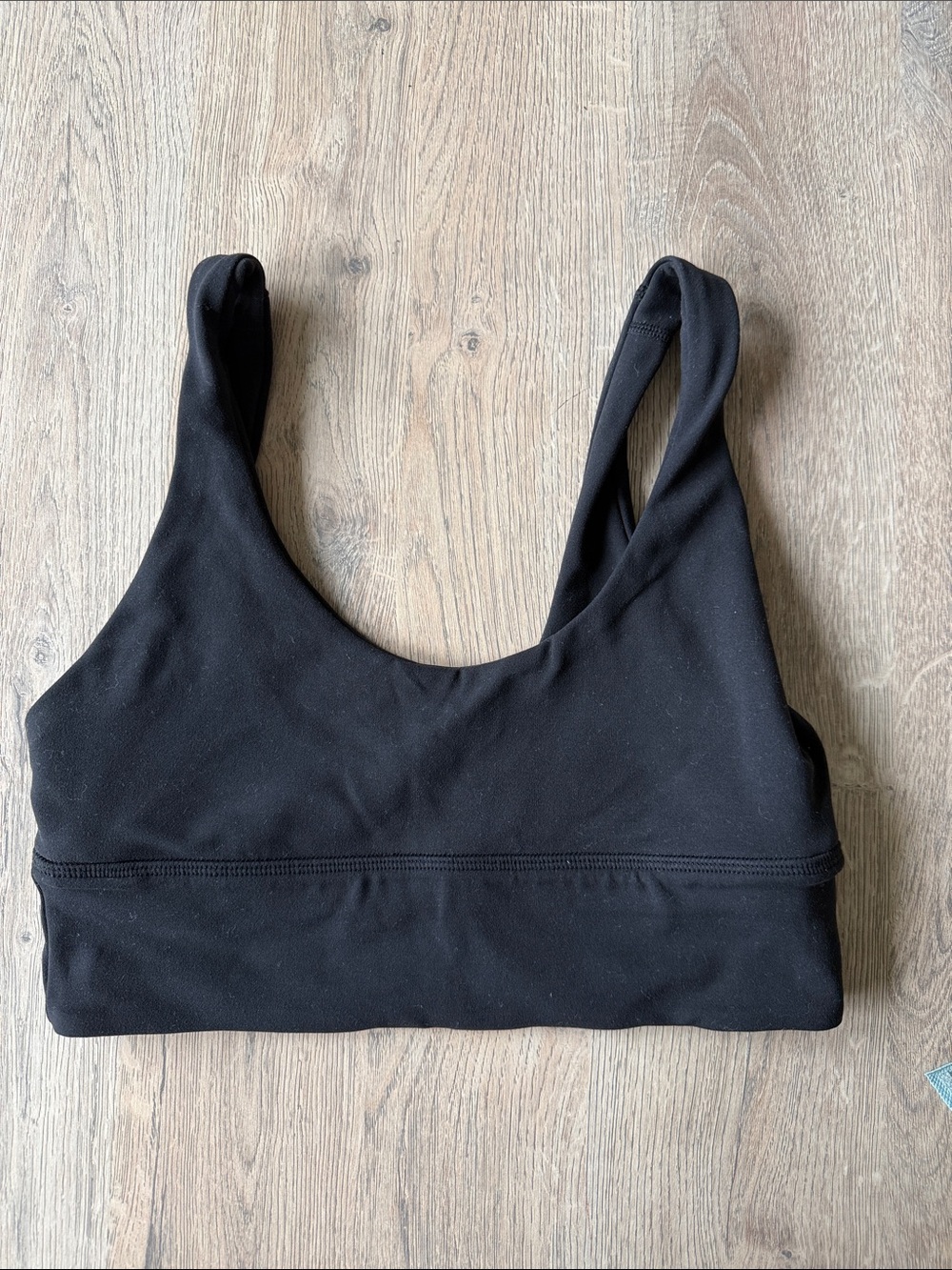 lululemon athletica Black Scoop Sports Bra